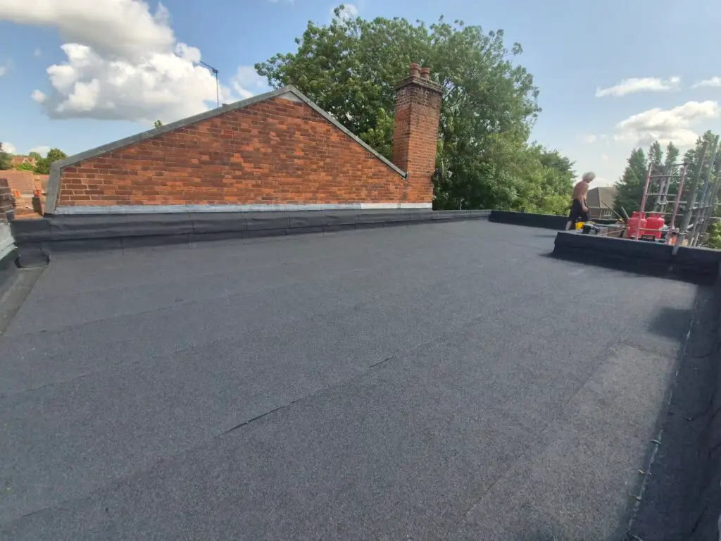 Flat roof service carried out by LK Roofing & Maintenance Services