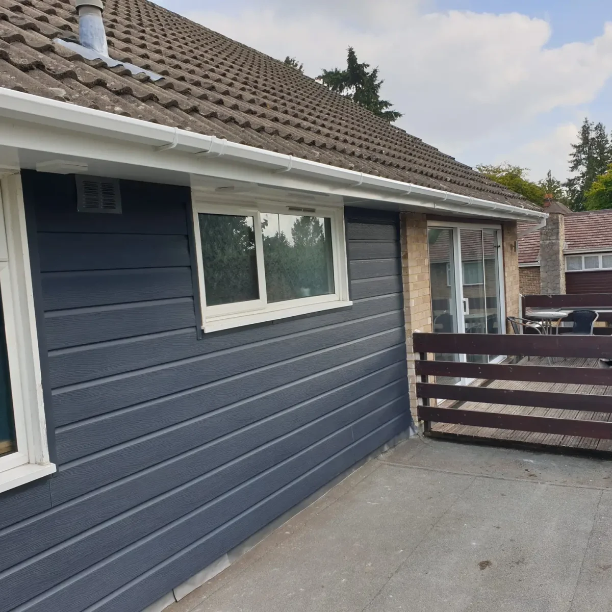 New guttering and soffits installed by LK Roofing Ltd