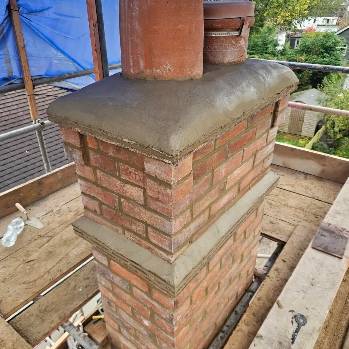 Chimney repointed roof repair reading by a reliable roofer